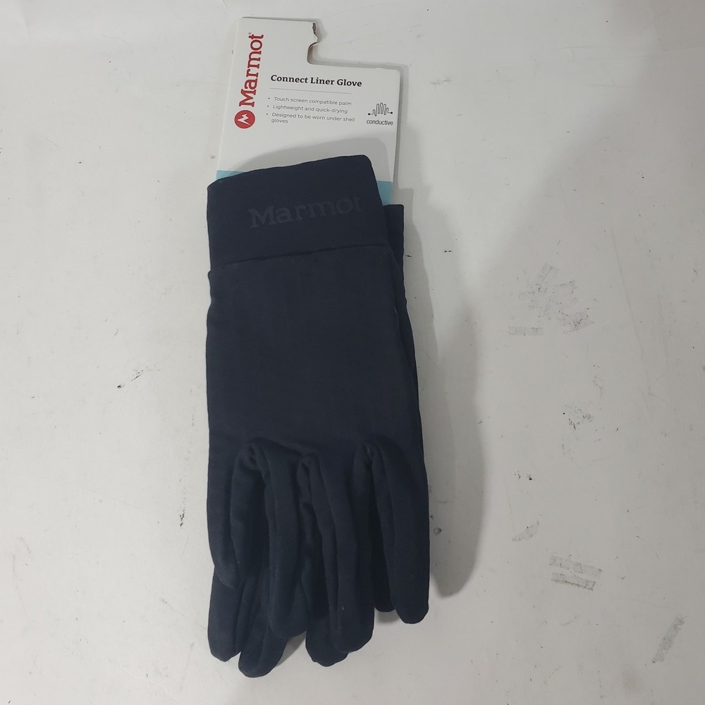 Marmot Connect Liner Glove Unisex Medium Black New Touchscreen Compatible 82920